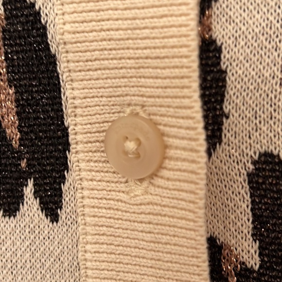 Kate Spade Leopard Signature Cardigan - Picture 3 of 5